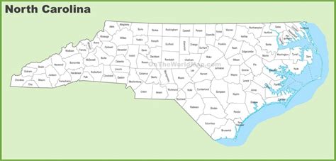 Printable Map Of North Carolina Cities Free Printable Maps
