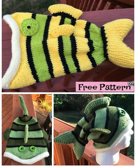 Cute Knitted Fish Hat Free Pattern Free Pattern Pattern