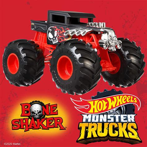 Hot Wheels Monster Trucks Bone Shaker Veh Culo Fundido A Presi N A
