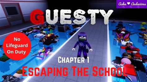 Guesty Chapter 1 Escaping The School Walkthrough Roblox Youtube