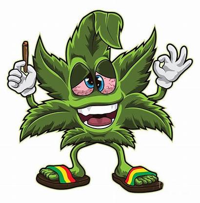 Weed Cartoon Smoking Leaf Cannabis Stoned Mister