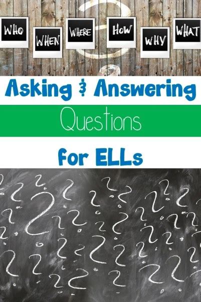 Asking And Answering Questions With Ells A World Of Language Learners