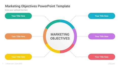 Marketing Objectives Powerpoint Template In 2021 Powerpoint Templates