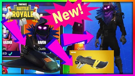 New Raven Skin And Space Shuttle Glider Fortnite Br Happy Easter
