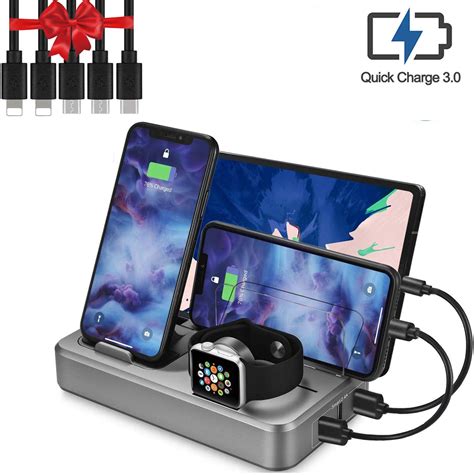 Happylineusb Charging Station Multi Devices 5 Port 50w Fast Charger