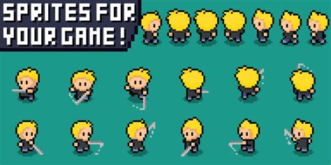 Create A Topdown Character Sprite Sheet For You By Gabodraws Fiverr