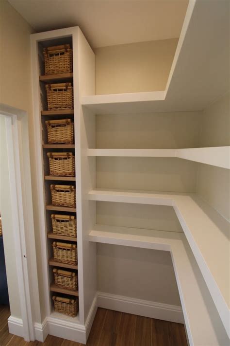 Here's how we made this under stairs pantry with a diy sliding barn door to make the shelves, we cut some ½ plywood to the sizes that we wanted. Walk #in #pantry. | Pantry remodel, Pantry decor, Pantry ...