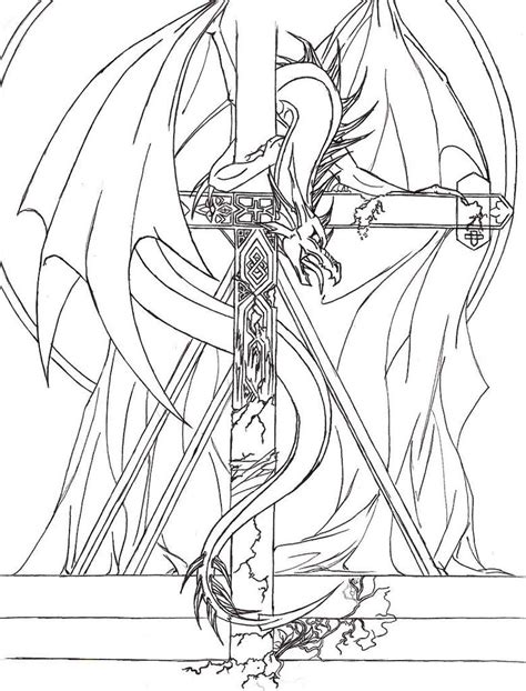 Ancient Celtic Cross Dragon By Dracofeathers On Deviantart