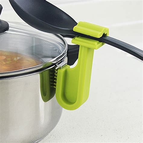 Useflul Pot Clips Silicone Tongs Holder For Pot Pan Spoon Holder