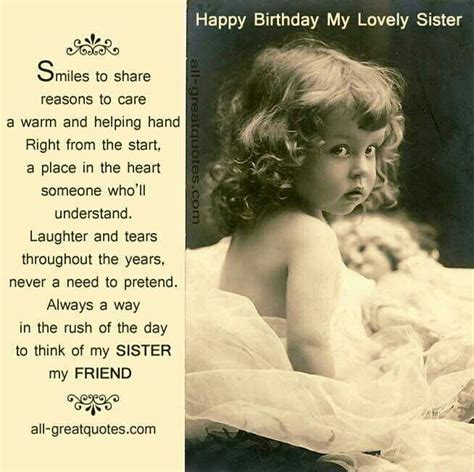 I think you know better that you really want, so just happy birthday, sis! Pin by Susan Bulriss on BIRTHDAY FAMILY | Happy birthday ...