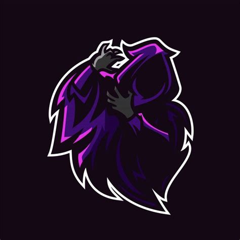 Grim Reaper Esport Gaming Mascot Logo Te Premium Vector Freepik