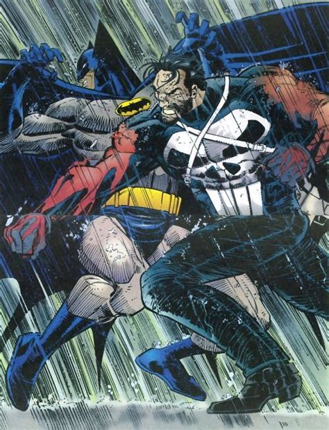 Comics Forever Batman Vs Punisher Marvel Comic Art