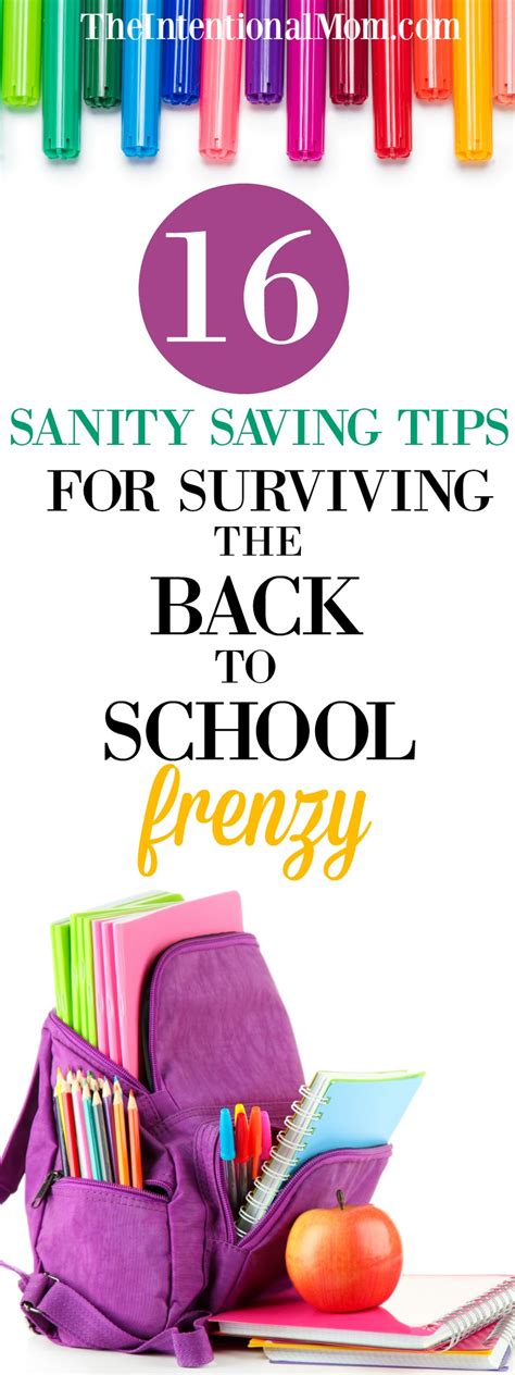 16 Sanity Saving Tips For Surviving The Back To School Frenzy