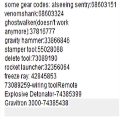 roblox gear code for delete tool