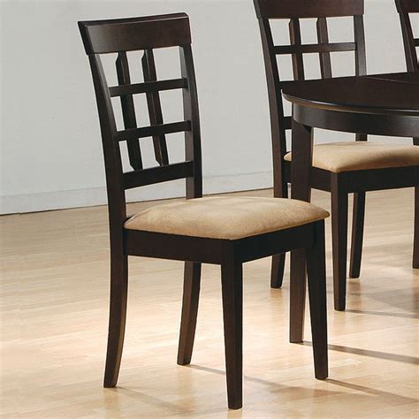 Mix And Match Dining Room Set With Wheat Back Chairs Cappuccino