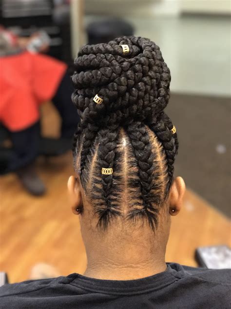 Box braids bun is the art of making some attractive look. 15 Best Ideas of African American Braided Bun Hairstyles