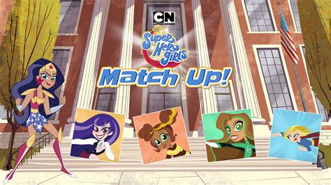 match up dc super hero girls cartoon network