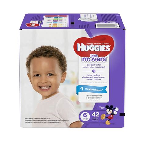 Huggies Little Movers Diapers Size 6 42 Count Packaging