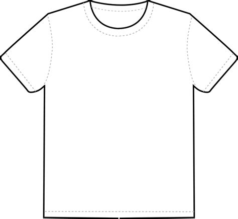 Printable Blank Tshirt Template