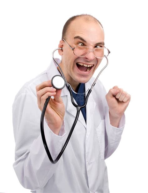 Crazy Doctor Stock Image Image Of Confident Crazy Doctor