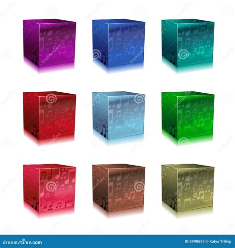 Glass Cubes Stock Vector Illustration Of Glass Crystal 8990659