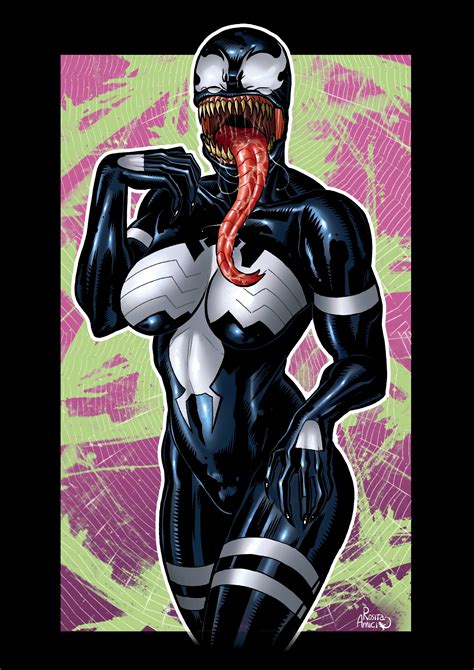 she venom by rosita amici venom art venom comics symbiotes marvel