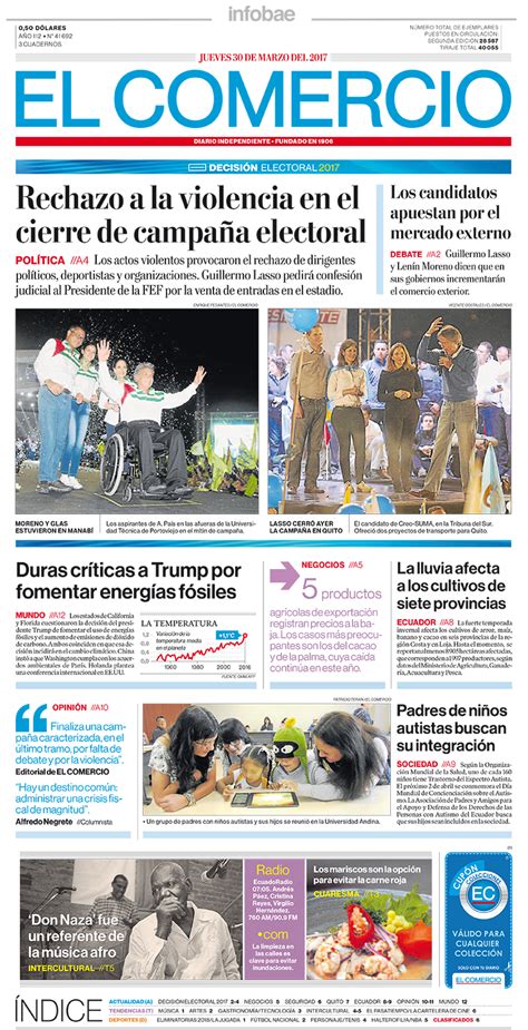 El Comercio Ecuador Jueves 30 De Marzo De 2017 Infobae