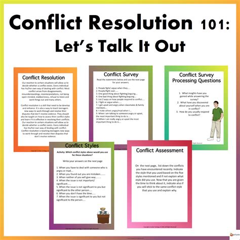 conflict resolution activity resolving conflicts classroom guidance lesson conflict