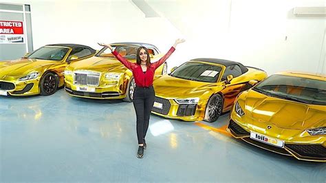 Dubais Richest Gold Car Collection Dubais Richest Gold Car