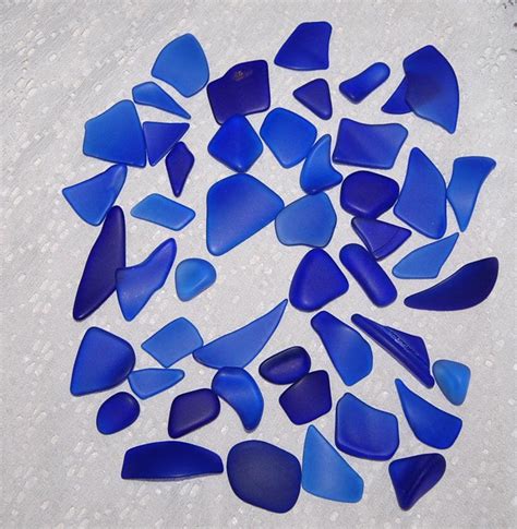 Mixed Cobalt Blue Faux Sea Glass Recycled Glass 48 Pieces Etsy Recycled Glass Glass Sea Glass