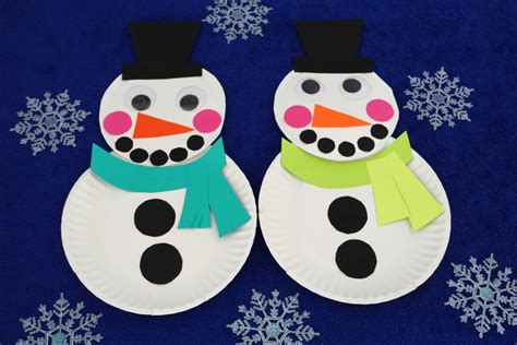 How To Make An Easy Paper Plate Snowman Momtrends