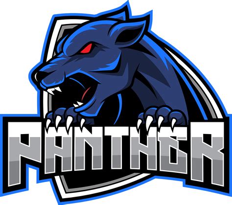 Angry panther mascot logo design By Visink | TheHungryJPEG.com png image