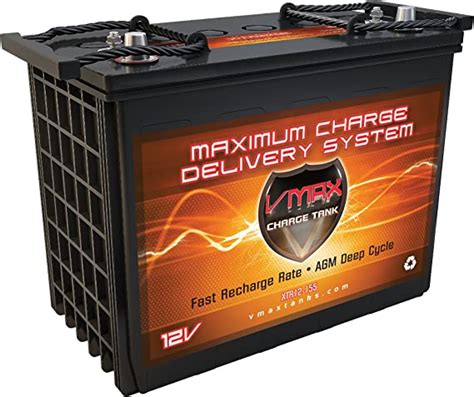 Vmax Xtr12 155 12v 155ah Agm Deep Cycle Battery For Golf