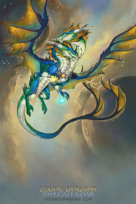 2019 Zodiac Dragon Gemini By The Sixthleafclover Dragon Artwork Fantasy