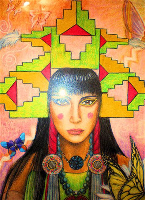 Butterfly Clan Woman Pastel By Bridgitte Mcbride Flores Fine Art America