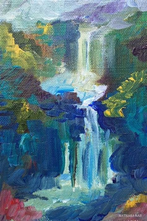 One Into Another Acrylic Painting From My Waterfall