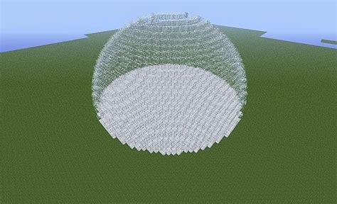 20x20x20 Glass Dome Minecraft Project