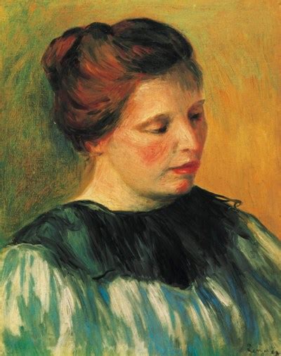 Pierre Auguste Renoir 1841 1919 Tête De Femme Jeune Femme Au