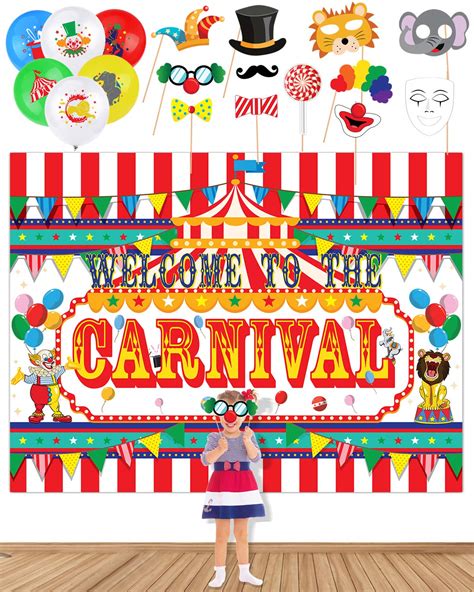 Buy Circus Carnival Banner Backdrop20 Carnival Balloons 11 Carnival
