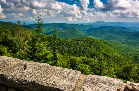 Blue Ridge Parkway Appalachian Mountains Layers Stock Image Image Of