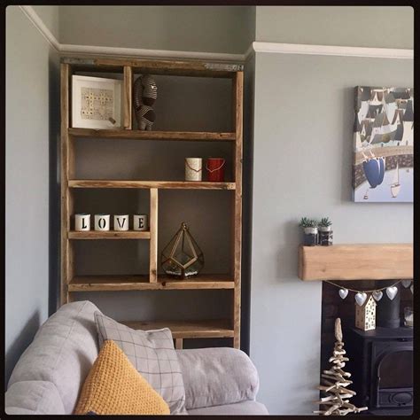 Ernst Solid Wood Bookcase Room Divider Handmade Rustic Etsy Wood