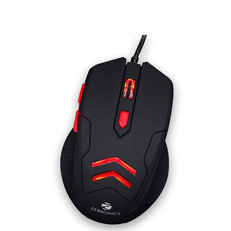 zebronics zeb feather premium usb gaming mouse with 6 buttons upto 3200 dpi pam infotech