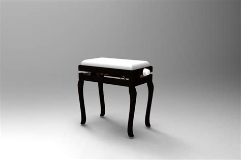 Concert design illustration interior equipment. Piano Chair - SOLIDWORKS - 3D CAD model - GrabCAD