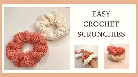 Easy Crochet Scrunchies Crochet By Bev Youtube