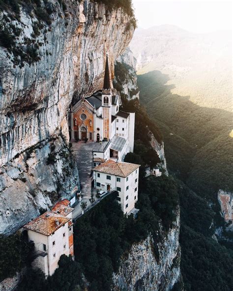 Sanctuary of Madonna Della Corona, Italy : ArchitecturePorn