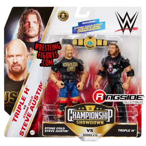 Stone Cold Steve Austin And Triple H Hhh Wwe Showdown 2 Packs 15 Wwe Toy Wrestling Action