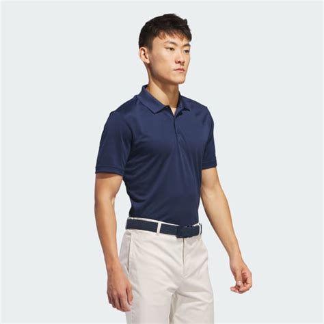 Adidas Men S Golf Core Adidas Performance Primegreen Polo Shirt Blue