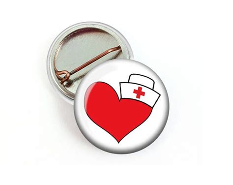 I Love Nurses Pin Nursing Pin Nurse Cap Nurse Appreciation Etsy