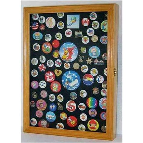 Collector Medallapel Pin Display Case Holder Cabinet Shadow Box Pc01