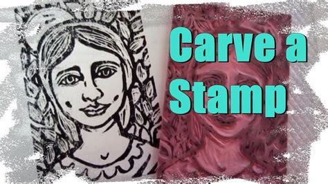 Hand Carved How To Carve A Stamp Linocut Tutorial Youtube